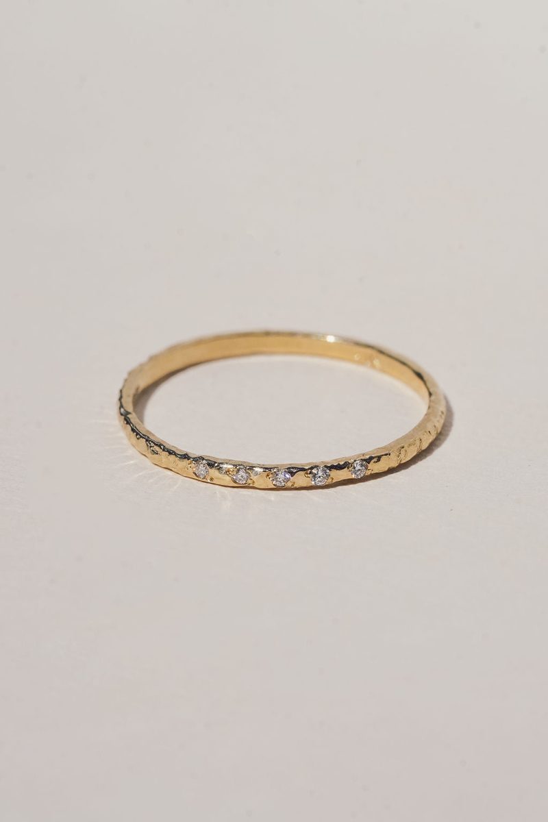 Textured Diamond Band