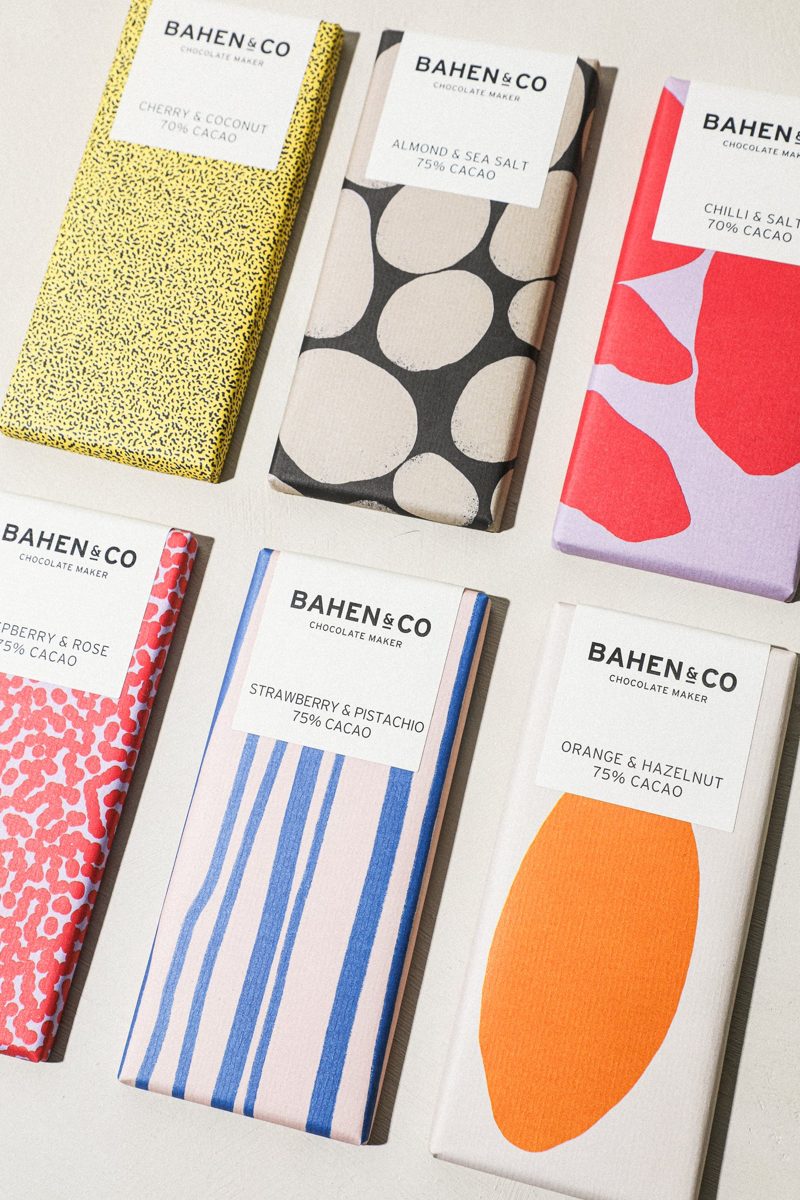 Hazelnut Praline Chocolate Bar — detail