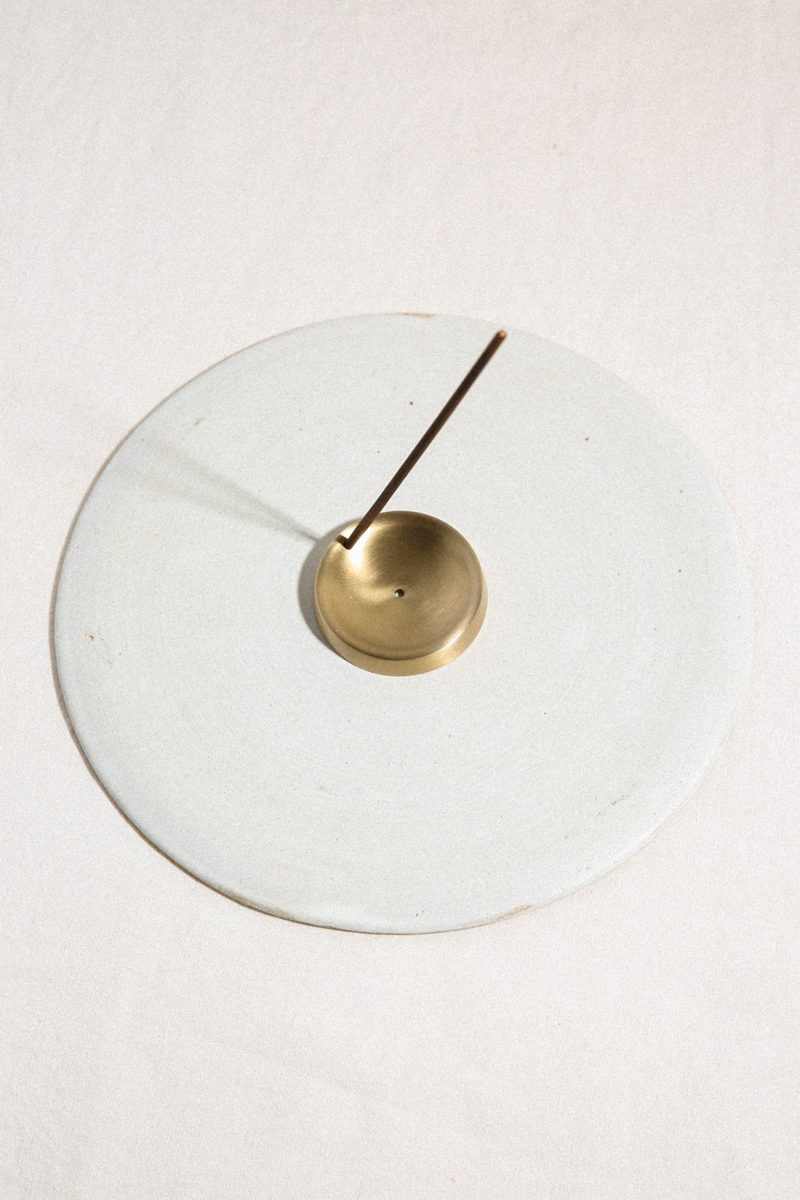 Brass Incense Stand — detail