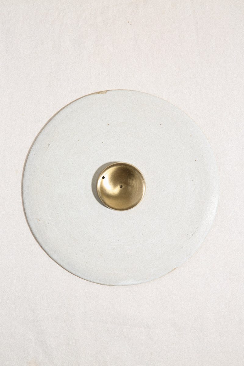 Brass Incense Stand — detail